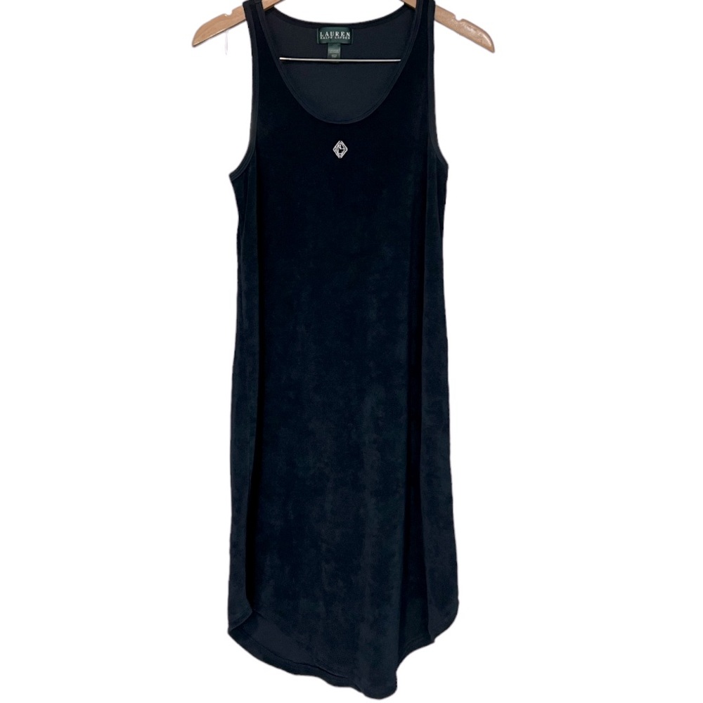 Ralph Lauren navy Terrycloth dress.